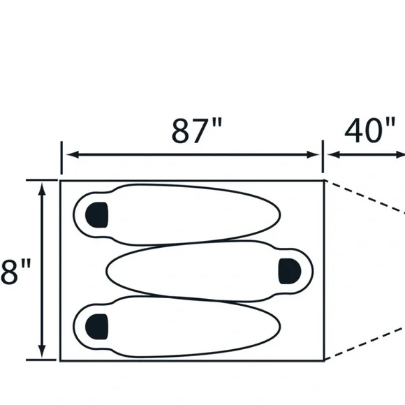 The North Face Summit Series Yellow and Black Tent - Picture 3 of 4
